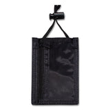 Id Badge Holder W-convention Neck Pouch, Vertical, 2 3-4 X 3 1-2, Black, 12-pack