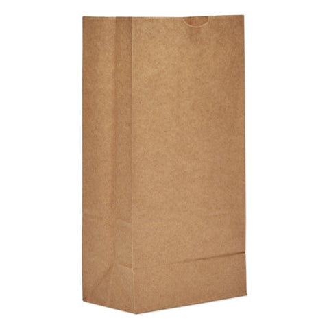 Grocery Paper Bags, 35 Lbs Capacity, #8, 6.13"w X 4.17"d X 12.44"h, Kraft, 500 Bags