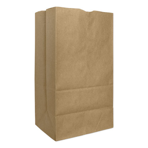 Grocery Paper Bags, 57 Lbs Capacity, #25, 8.25"w X 6.13"d X 15.88"h, Kraft, 500 Bags