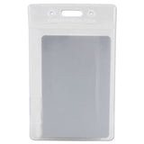 Sicurix Badge Holder, Vertical, 2.75 X 4.13, Clear, 12-pack