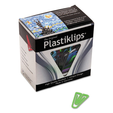 Plastiklips Paper Clips, Large (no. 6), Assorted Colors, 200-box