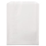 Grease-resistant Single-serve Bags, 6.5" X 8", White, 2,000-carton