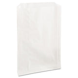 Grease-resistant Single-serve Bags, 6.5" X 8", White, 2,000-carton