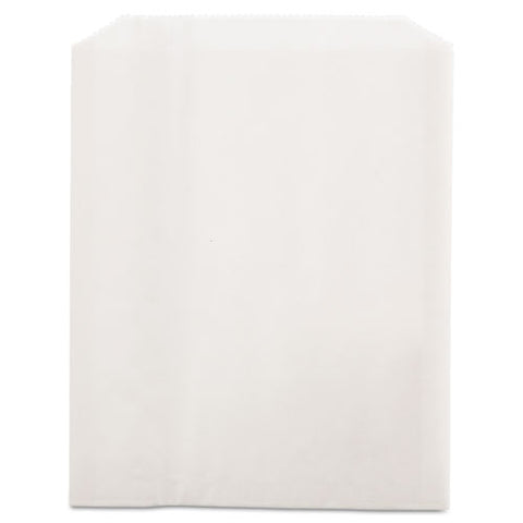 Grease-resistant Single-serve Bags, 6" X 7.25", White, 2,000-carton