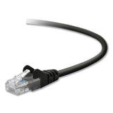 Cat6 Utp Computer Patch Cable, Rj45 Connectors, 10 Ft, Black