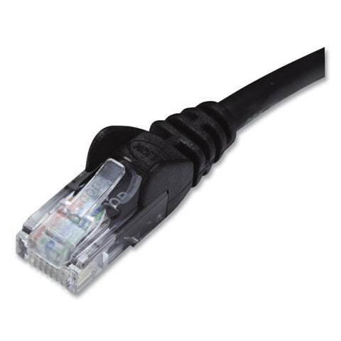 Cat6 Utp Computer Patch Cable, Rj45 Connectors, 10 Ft, Black