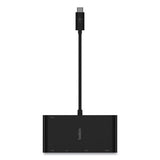 Usb-c Multimedia + Charge Adapter, 4k Hdmi; Usb-a; Usb-c; Vga, 4.9 Ft, Black