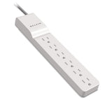 Home-office Surge Protector, 6 Outlets, 4 Ft Cord, 720 Joules, White