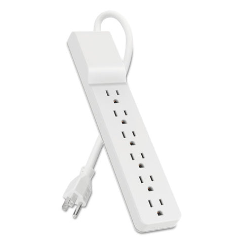 Home-office Surge Protector, 6 Outlets, 10 Ft Cord, 720 Joules, White