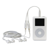 Speaker And Headphone Splitter, White