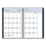 Passages Weekly-monthly Wirebound Planner, 8 X 5, Charcoal, 2022