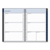 Passages Weekly-monthly Wirebound Planner, 8 X 5, Charcoal, 2022