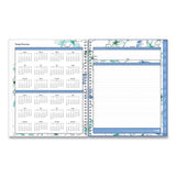 Lindley Weekly-monthly Wirebound Planner, 11 X 8.5, White-blue, 2022