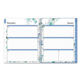 Lindley Weekly-monthly Wirebound Planner, 11 X 8.5, White-blue, 2022