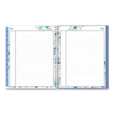 Lindley Weekly-monthly Wirebound Planner, 11 X 8.5, White-blue, 2022