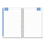 Day Designer Tile Weekly-monthly Planner, 8 X 5, Blue-white Cover, 2021