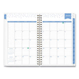 Day Designer Tile Weekly-monthly Planner, 8 X 5, Blue-white Cover, 2021