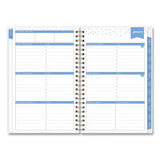 Day Designer Tile Weekly-monthly Planner, 8 X 5, Blue-white Cover, 2021