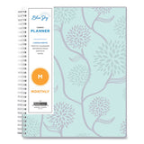 Rue Du Flore Monthly Wirebound Planner, 10 X 8, Green-lavender, 2022