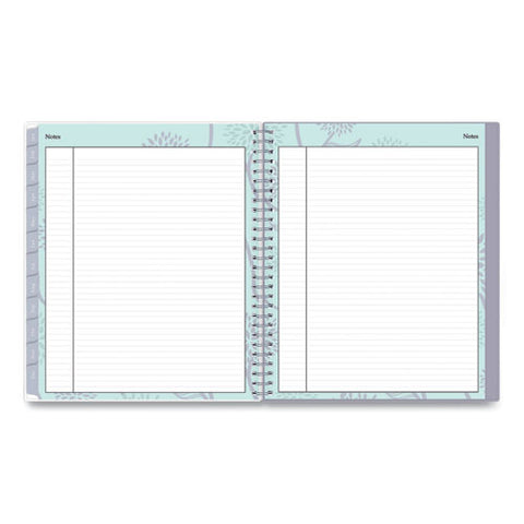 Rue Du Flore Monthly Wirebound Planner, 10 X 8, Green-lavender, 2022