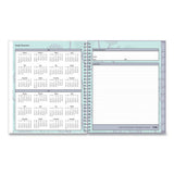 Rue Du Flore Monthly Wirebound Planner, 10 X 8, Green-lavender, 2022