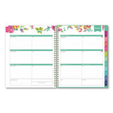 Day Designer Cyo Weekly-monthly Planner, 11 X 8.5, White-floral, 2022