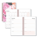 Joselyn Weekly-monthly Wirebound Planner, 8 X 5, Light Pink-peach-black, 2022