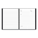 Aligned Business Notebook, Narrow Rule, Black Cover, 11 X 8.5, 78 Sheets