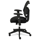 Vl531 Mesh High-back Task Chair With Adjustable Arms, Supports Up To 250 Lbs., Black Seat-black Back, Black Base