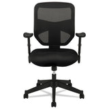 Vl531 Mesh High-back Task Chair With Adjustable Arms, Supports Up To 250 Lbs., Black Seat-black Back, Black Base