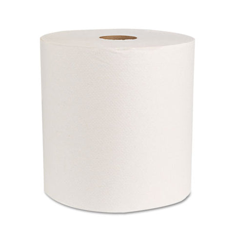 Boardwalk Green Universal Roll Towels, Natural White, 8"x800ft, 6 Rolls-carton