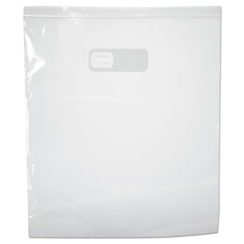 Reclosable Food Storage Bags, 2 Gal, 1.75 Mil, 13" X 15", Clear, 100-box