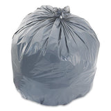 Low-density Waste Can Liners, 33 Gal, 1.1 Mil, 33" X 39", Gray, 100-carton