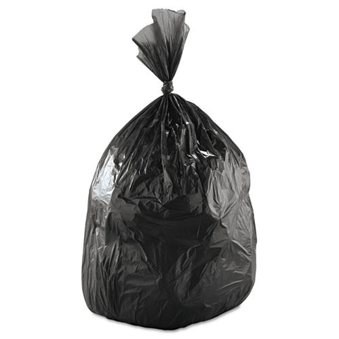 Low-density Waste Can Liners, 60 Gal, 0.65 Mil, 38" X 58", Black, 100-carton