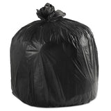 Low-density Waste Can Liners, 45 Gal, 0.6 Mil, 40" X 46", Black, 100-carton