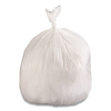 Low-density Waste Can Liners, 33 Gal, 0.6 Mil, 33 X 39, White, 6 Rolls Of 25 Bags