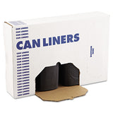 Low Density Repro Can Liners, 60 Gal, 1.2 Mil, 38" X 58", Black, 100-carton