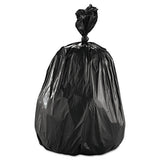 Low Density Repro Can Liners, 60 Gal, 1.6 Mil, 38" X 58", Black, 100-carton