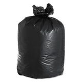 Low Density Repro Can Liners, 60 Gal, 2 Mil, 38" X 58", Black, 100-carton