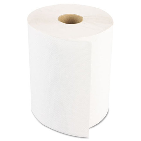 Hardwound Paper Towels, Nonperforated 1-ply White, 350 Ft, 12 Rolls-carton