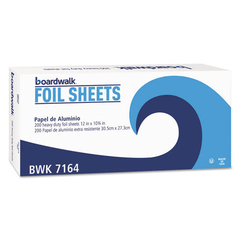 Heavy-duty Aluminum Foil Pop-up Sheets, 12" X 10 3-4", 200-box, 12 Boxes-carton