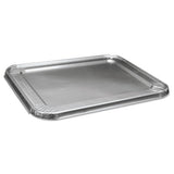 Half Size Aluminum Steam Table Pan Lid, Deep, 100-carton