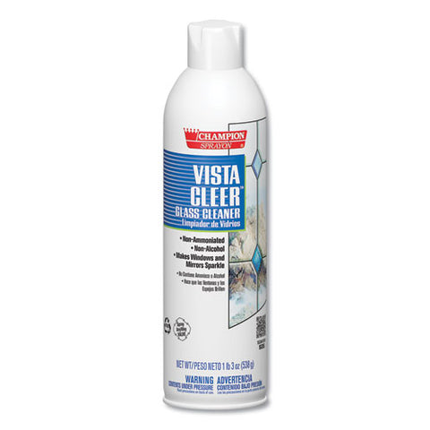 Vista Cleer Ammonia-free, Clean Scent, 20 Oz Aerosol Spray, 12-carton