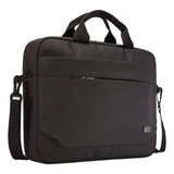 Advantage Laptop Attache, For 14" Laptops, 14.6 X 2.8 X 13, Black