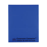 Classroom Connector Folders, 11 X 8.5, Blue, 25/box