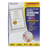 Quick Cover Laminating Pockets, 12 Mil, 9.13" X 11.5", Gloss Clear, 25-box