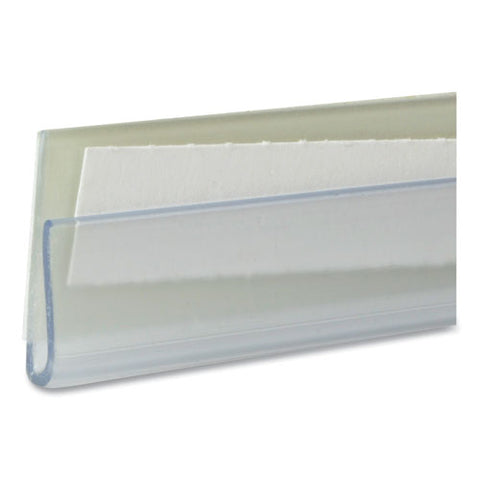 Shelf Labeling Strips, Side Load, 4 X 7-8, Clear, 10-pack