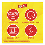 Clingwrap Plastic Wrap, 200 Square Foot Roll, Clear, 12-carton