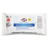 Bleach Germicidal Wipes, 6.75 X 9, Unscented, 100 Wipes-flat Pack, 6-pack