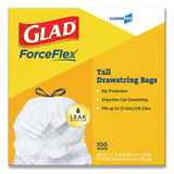 Tall Kitchen Drawstring Trash Bags, 13 Gal, 0.72 Mil, 24" X 27.38", Gray, 400-carton